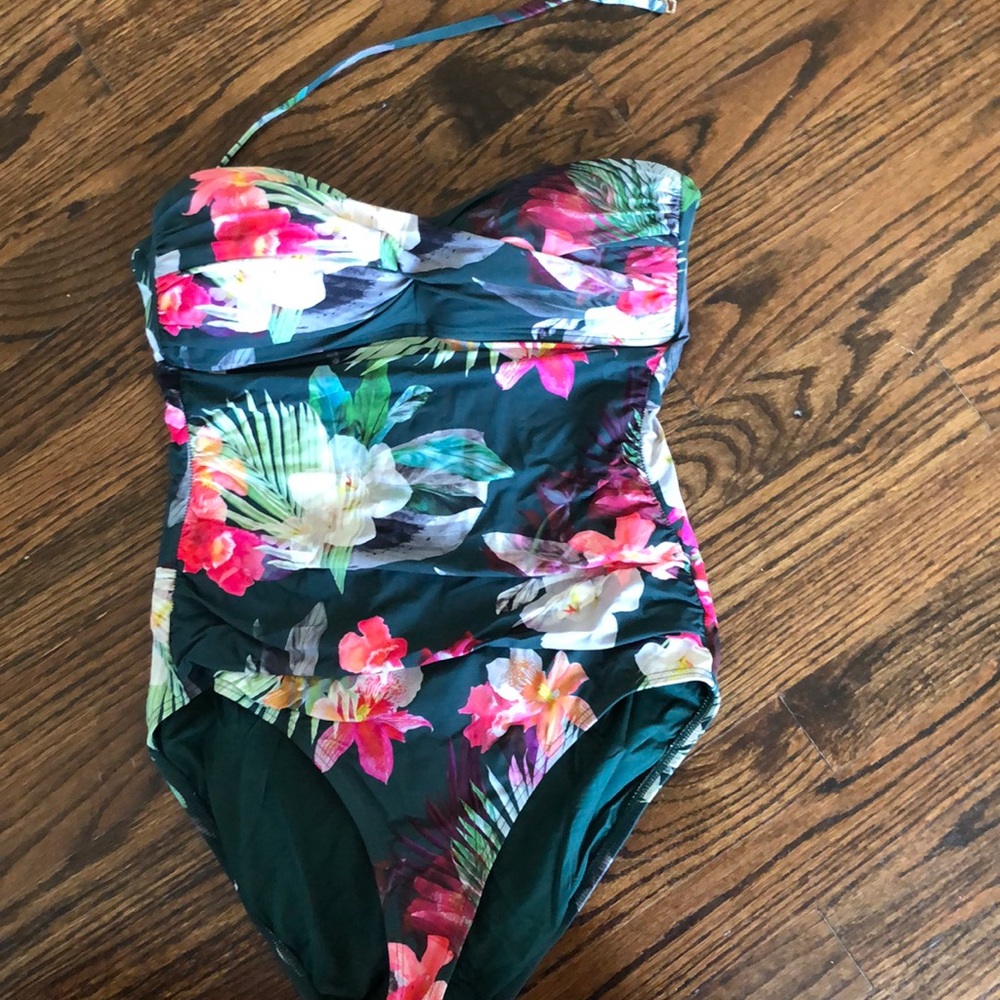 LaBlanca Bandeau ruched one piece